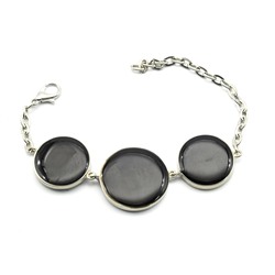 Браслет "Мозаика" из малахита, 20,5 см.