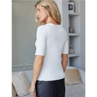 Джемпер тонкой вязки из вискозы с нейлоном