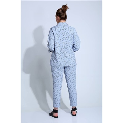 Liona Style 789 голубой, Брюки,  Жакет