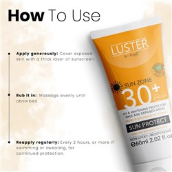 30+ SUN PROTECT Cream, Luster (СОЛНЦЕЗАЩИТНЫЙ крем для лица, Ластер), 60 мл.