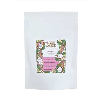 NEEM Powder, Indibird (НИМ ПОРОШОК - маска для тела, для проблемной кожи, Индибёрд), 100 г.