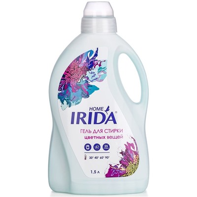 Гель д/стирки 1,5л IRIDA HOME Цветных вещей АКЦИЯ! СКИДКА 20%