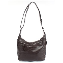 Сумка женская искусственная кожа Guecca-2100,  1отд+карм/пер,  плечевой ремень,  коричневый 257387