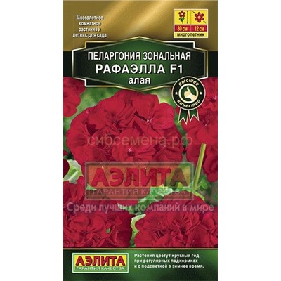 Пеларгония Рафаэлла F1 алая (Аэлита)