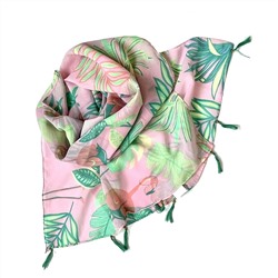Шарф индийский шифоновый РОЗОВЫЙ ФЛАМИНГО (длина 150 см.), Via fashion, 1 шт.