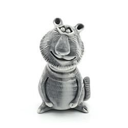 Скульптура из мрамолита "Тигр сидит" (Авторск) 33*38*67мм