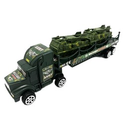 Автовоз Военный (инерцион.) + 2 ЗРК (зенитн. ракетн. комплекс) 32*10см / коробка TK332-9
