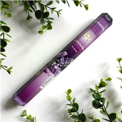Flute LAVENDER Incense Sticks, Cycle (ЛАВАНДА ароматические палочки, Очищение, Сайкл), шестигранник 20 палочек.