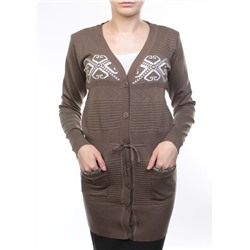 E-92 Кардиган женский (80% хлопок, 20% anti-pillfibre) размер свободный 44-46