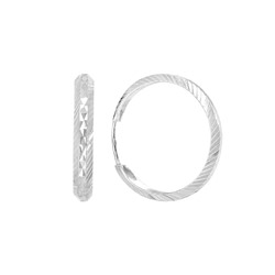 Серьги из серебра без вставки, ТРКШ-9-2,0 а/г