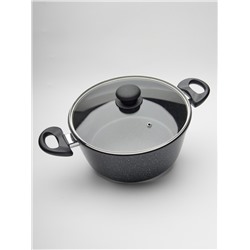 Кастрюля литая со стеклянной крышкой, 2 л