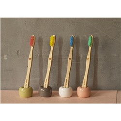 GREEN, Antibacterial, Eco, Bamboo Toothbrush, SOFT, Jungle Story (ЗЕЛЁНАЯ, детская, антибактериальная, эко, бамбуковая зубная щётка), 1 шт.