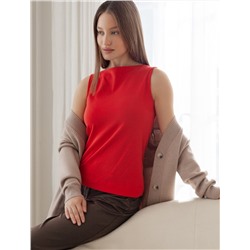 Топ из премиального хлопка с эластаном