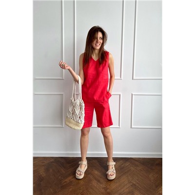 i3i Fashion 401/1 коралл, Блуза,  Шорты