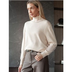 Свитер тонкой вязки из хлопка с кашемиром