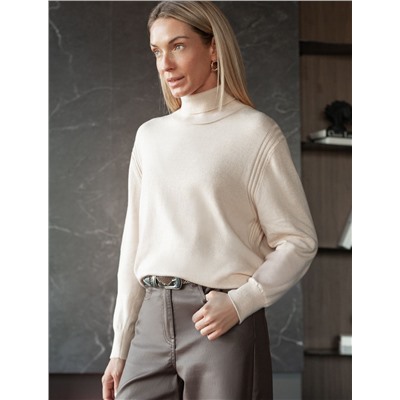 Свитер тонкой вязки из хлопка с кашемиром