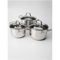 Набор посуды 6 предметов 1,9 л; 2,7 л; 3,7 л (2шт)