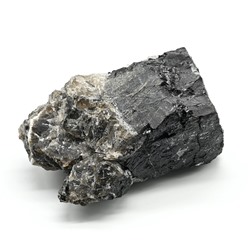 Камень турмалин шерл с раухтопазом 110*63*53мм, 554г.