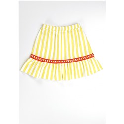 CLE Юбка дев.894132/40кдн, жёлтый/белый