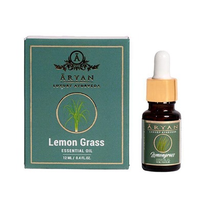 LEMON GRASS Essential Oil, ARYAN (ЛЕМОНГРАССА эфирное масло, АРЬЯН), 12 мл.