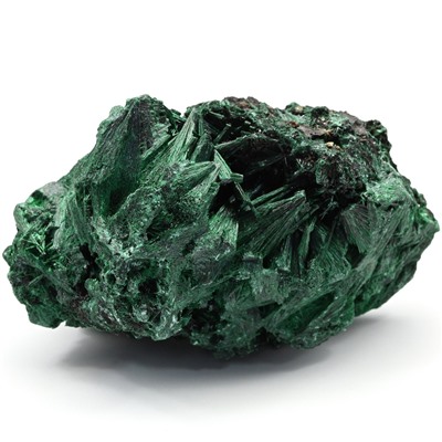 Малахит плисовый кристаллическое образование 108*75*62мм, 510г