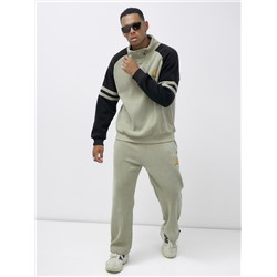 Спортивный костюм мужской демисезонный на флисе светло-зеленого цвета 322ZS