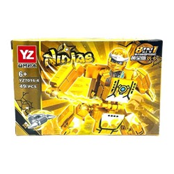 Конструктор NINJAS 8в1 Ниндзя и робот-трансформер 49дет. 14*9см  / YZ7016-4