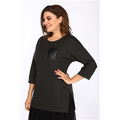 Lady Style Classic 1457/2 хаки_черный, Платье