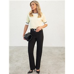 Прямые джинсы из эластичного денима