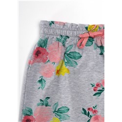 CLE юбка дев.893872/30ун, меланж серый/розовый