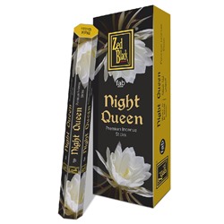 NIGHT QUEEN fab series Premium Incense Sticks, Zed Black (КОРОЛЕВА НОЧИ премиум благовония палочки, Зед Блэк), уп. 20 палочек.