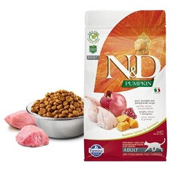Фармина N&D Cat Pumpkin перепел, тыква, гранат, 0,3кг 2043-17АГ