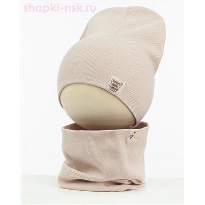 02-64-LT Комплект (шапка+снуд) (52-54)