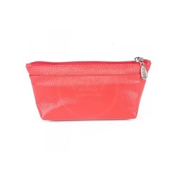Косметичка Premier-F-93 натуральная кожа (1 отдел),  красный флотер (326)  193318