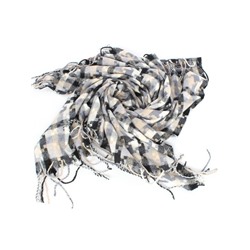 Платок 4012-6,  100*100см,  полиэстер 100%,  190 г/м 2,  серый/черный  (абстракция)  242927