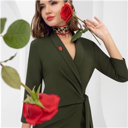 Платье, Фееричное везение (переливы оникса, с брошкой)