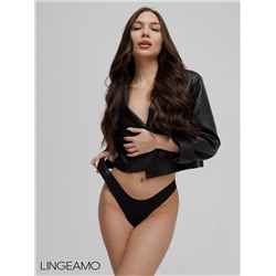 Бесшовные трусы стринги Lingeamo чёрный ВР-03 (7)