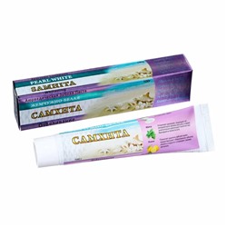 Ayurvedic Toothpaste PEARL WHITE, Samhita (Аюрведическая зубная паста ЖЕМЧУЖНО-БЕЛАЯ, отбеливание зубов, Самхита), 100 г.