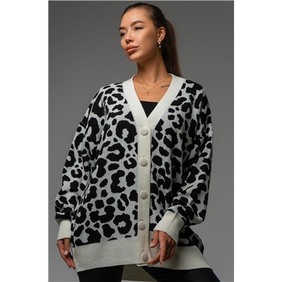 Женский удлиненный кардиган оверсайз на пуговицах Happyfox