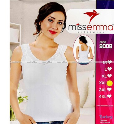 Майки женские Miss Emma Турция Кружево белые