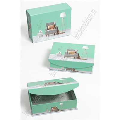 Коробки подарочные прямоугольные 3 в 1 с рисунком, 30,3*21,3*9,5 см (SF-5640F)