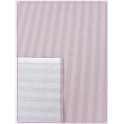 Простыня Ивановская бязь Страйп вид 7/5 пудровый