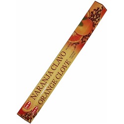 Hem Incense Sticks ORANGE CLOVE (Благовония АПЕЛЬСИН ГВОЗДИКА, Хем), уп. 20 палочек.