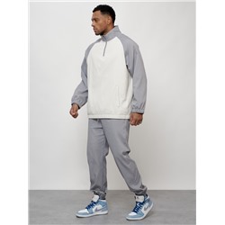 Спортивный костюм мужской модный серого цвета 35021Sr