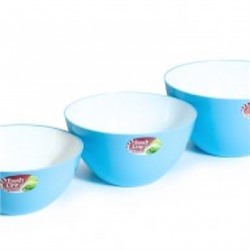 Миска 1,5л  двухцветная Fresh Line d180 голуб МП