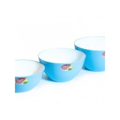 Миска 1,5л  двухцветная Fresh Line d180 голуб МП
