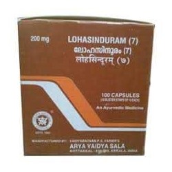 LOHASINDURAM (7), Kottakkal Ayurveda (ЛОХАСИНДУРАМ при анемии, Коттаккал Аюрведа), 100 капс.