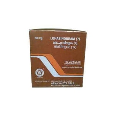 LOHASINDURAM (7), Kottakkal Ayurveda (ЛОХАСИНДУРАМ при анемии, Коттаккал Аюрведа), 100 капс.