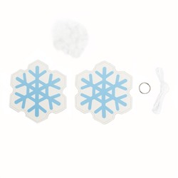 Брелок мягкая игрушка своими руками «Снежинка»