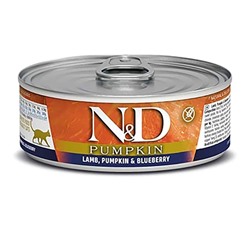 Фармина N&D Cat Pumpkin Консервы ягненок с тыквой и черникой, 80г 1215 АГ